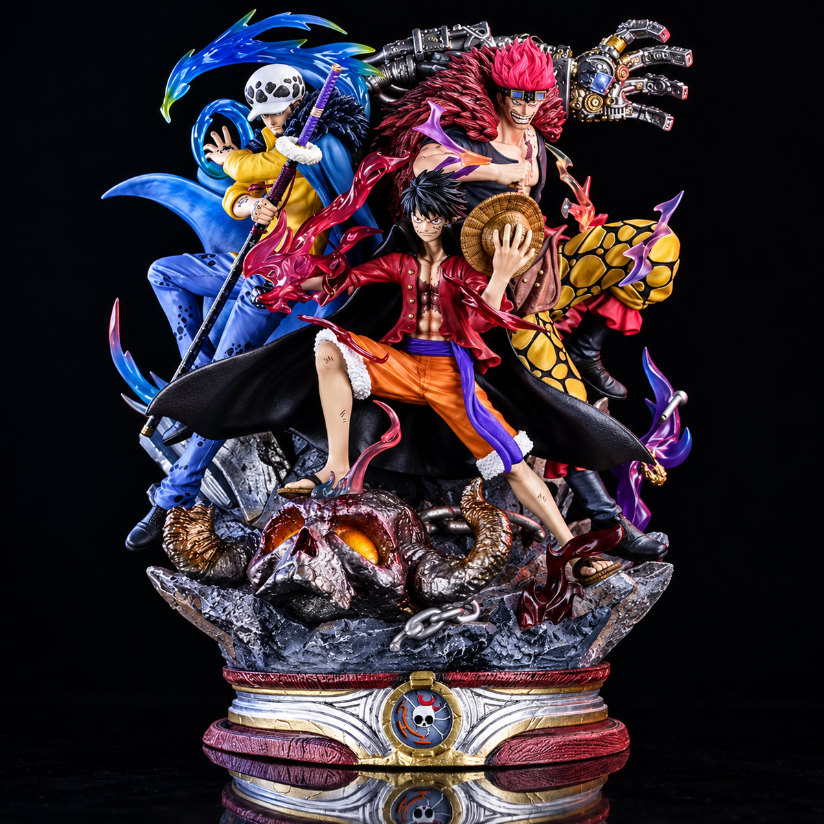 Luffy y Trafalgar Law | Figura One Piece LX Tres Capitanes PVC 23 cm