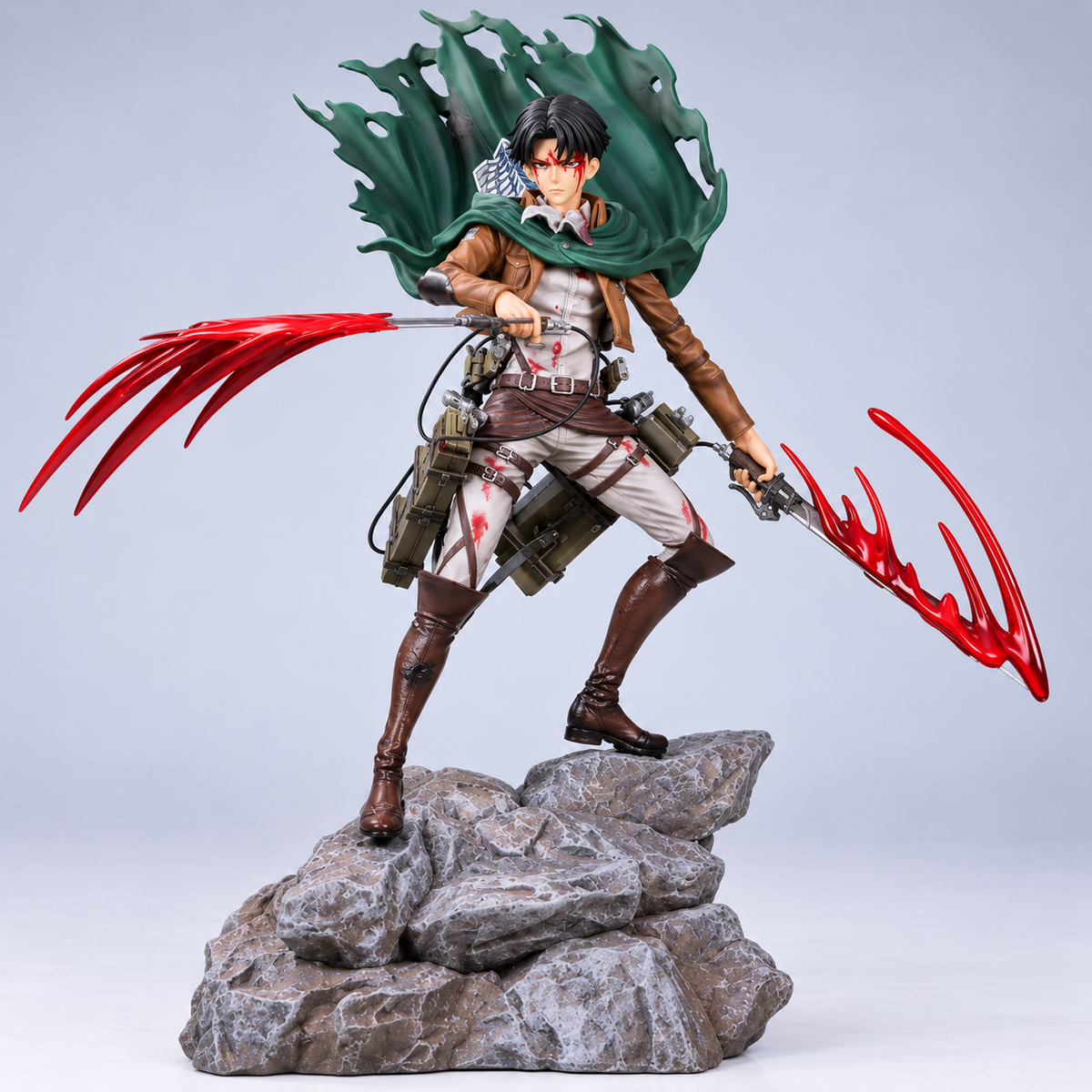 Levi con espadas carmesí | Attack on titan 24 cm