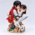 Mikasa Ackerman y Eren Jaeger | Attack on titan 24 cm