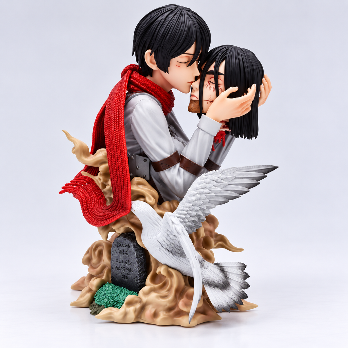 Mikasa Ackerman y Eren Jaeger | Attack on titan 24 cm