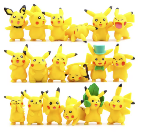 Pikachu Collection | Set 18 Mini Figuras Pokemon PVC 3-5 cm